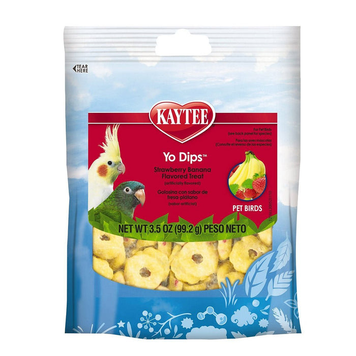 Kaytee Strawberry Banana Flavored Yogurt Dipped Treats - New York Bird Supply