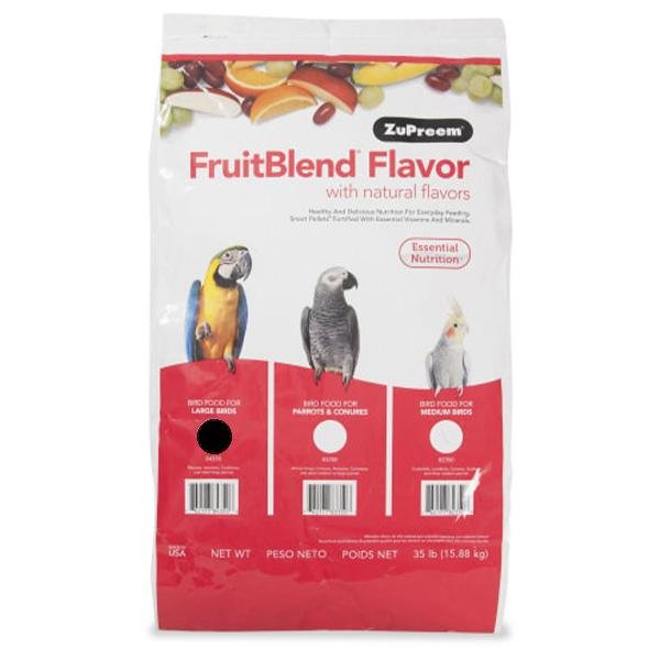 Zupreem Fruit Blend Large Bird (Macaws and Cockatoos) - New York Bird Supply