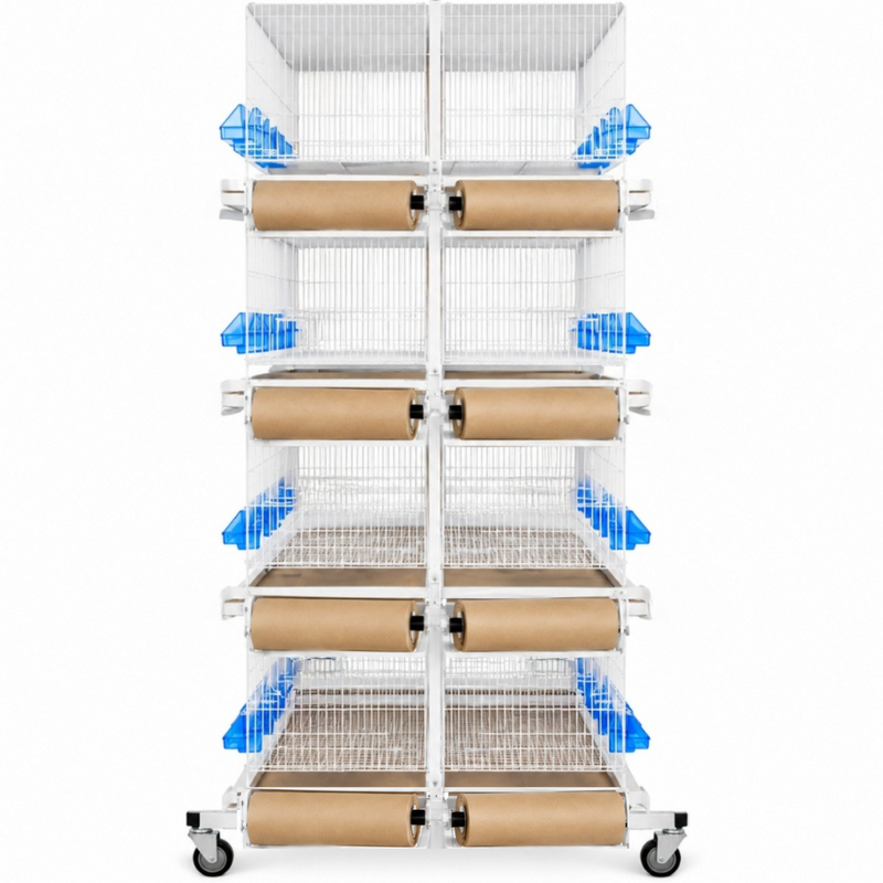 2GR Double Structure For Paper System 2x4 Breeding Cages Art. 345 FULL SET