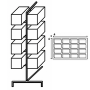 2GR Double Structure For Drawer's System 4x4 Breeding Cages Art. 348 FULL SET - New York Bird Supply