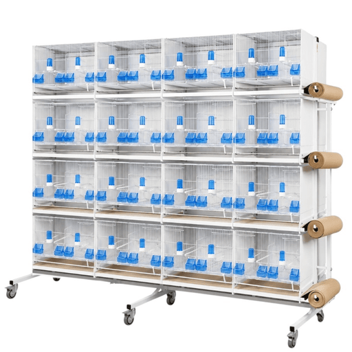 2GR Double Structure For Paper System 4x4 Breeding Cages Art. 346 FULL SET - New York Bird Supply