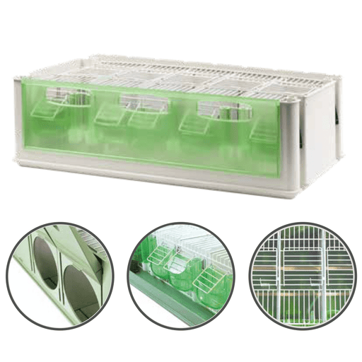 2GR Maxi Tino Transport Cage for Medium Size Bird Open in the Back Side Art. 205 - New York Bird Supply