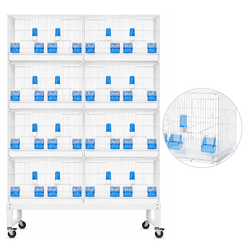 2GR Structure For Drawer's System 2x4 Breeding Cages Art. 439 FULL SET - New York Bird Supply