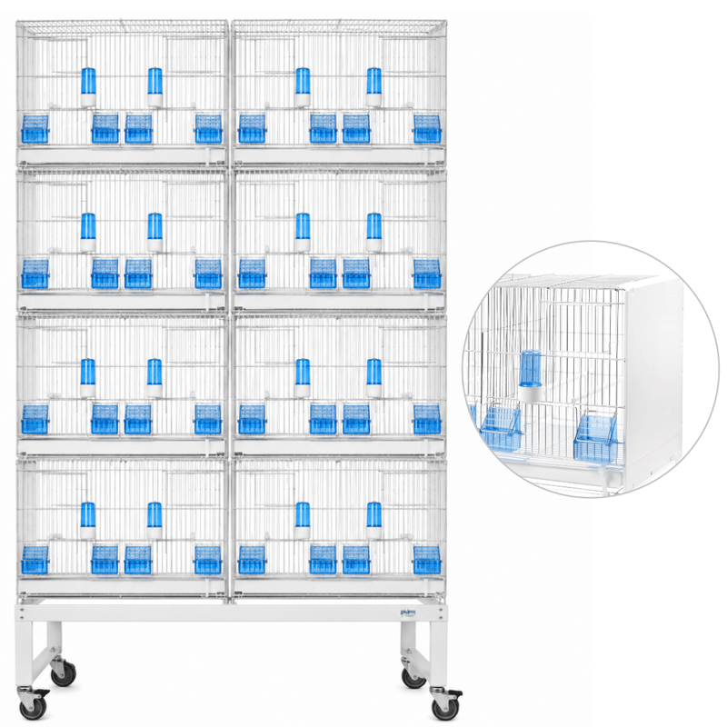 2GR Structure For Drawer's System 2x4 Breeding Cages Art. 439 FULL SET - New York Bird Supply
