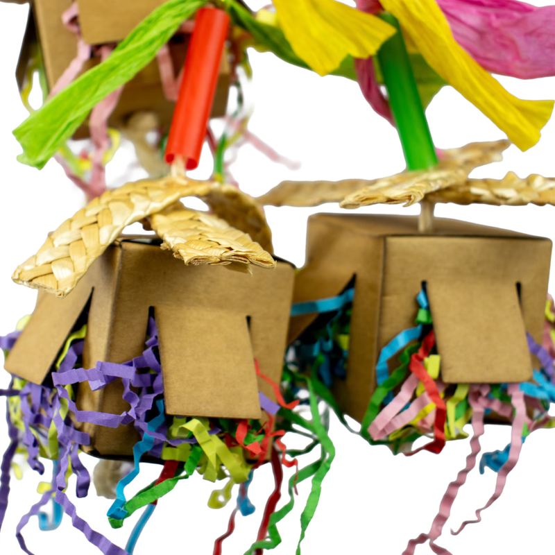 A&E Confetti Crinkle Cubes Bird Toy - New York Bird Supply