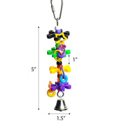 A&E Happy Beaks Tiny Rings and Stars toy - New York Bird Supply