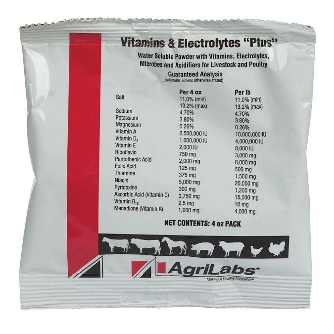 AgriLabs Vitamins & Electrolytes 4oz - New York Bird Supply