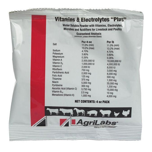 AgriLabs Vitamins & Electrolytes 4oz - New York Bird Supply