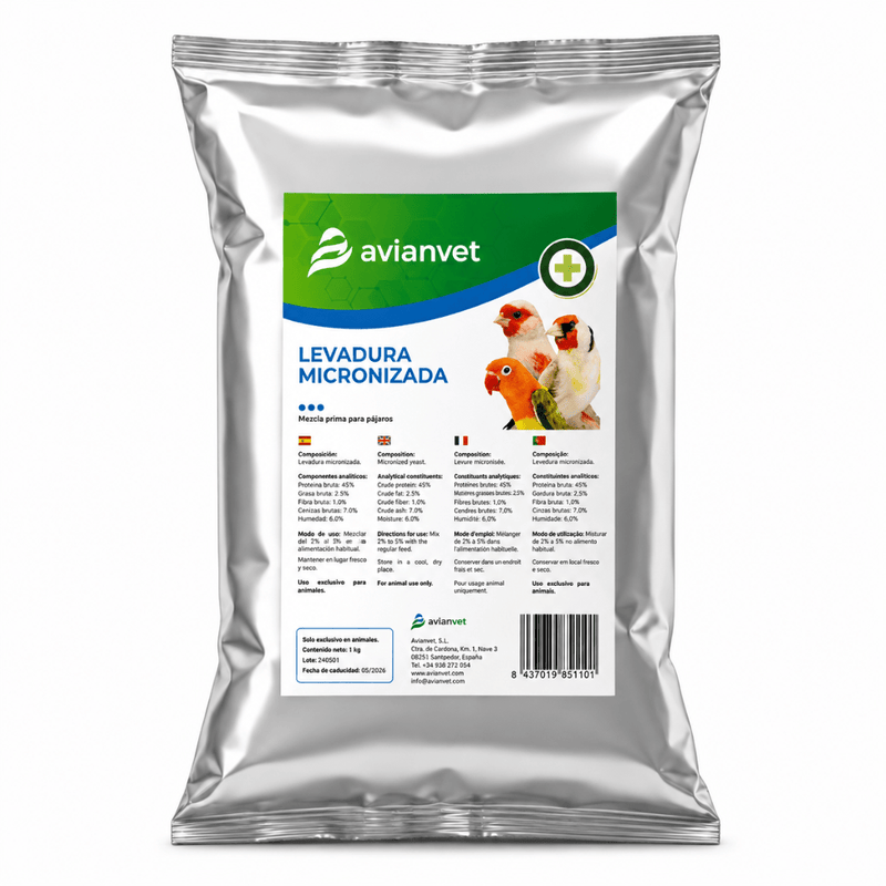 Avianvet Levadura Micronizada (Micronized Brewer's Yeast) 500 g - New York Bird Supply