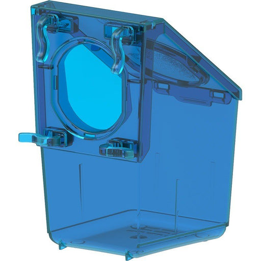 Copele Pigeon feeder 1 Hole Int/Ext Blue translucid - New York Bird Supply