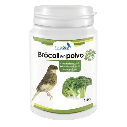ForteBird Brócoli en polvo 150 g - New York Bird Supply