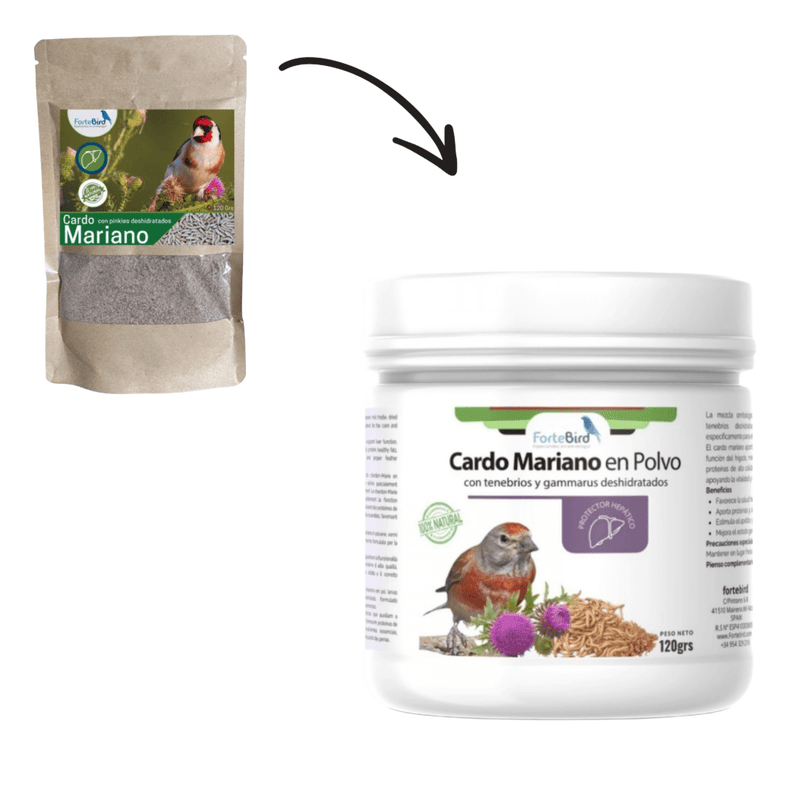 ForteBird Cardo Mariano Con Pinki Deshidratado 120g - New York Bird Supply