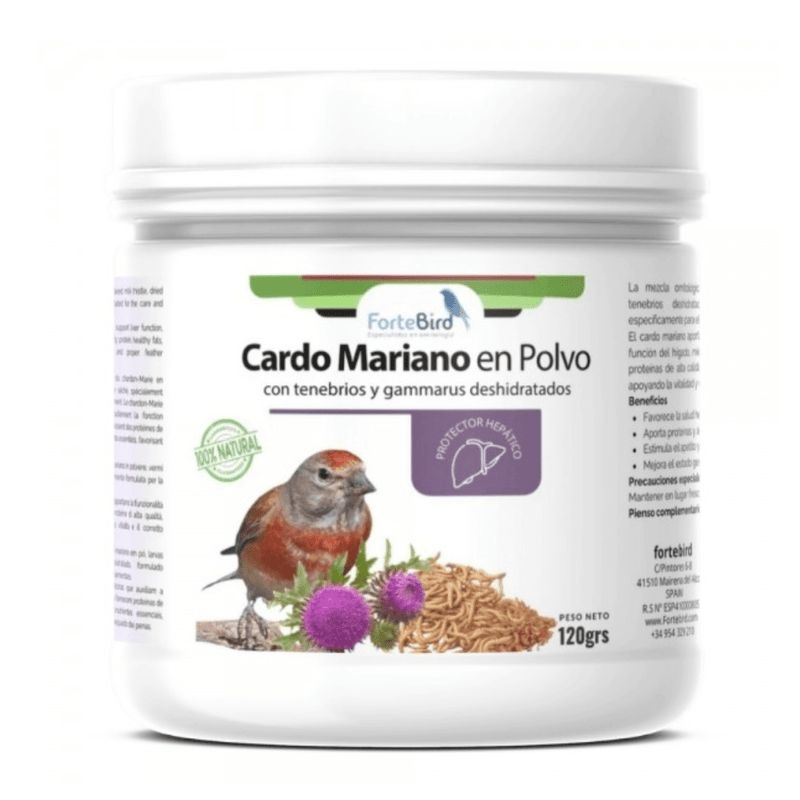 ForteBird Cardo Mariano Con Pinki Deshidratado 120g - New York Bird Supply