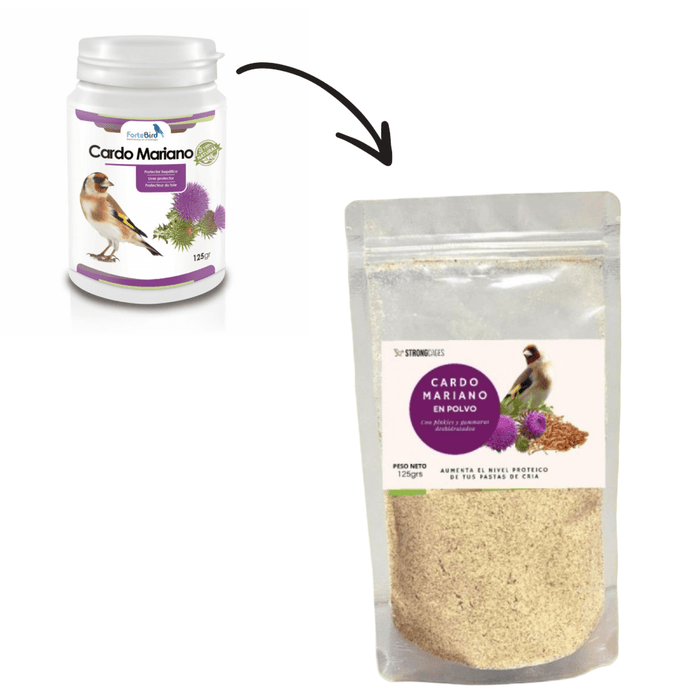 ForteBird Cardo Mariano Triturado 125g - New York Bird Supply