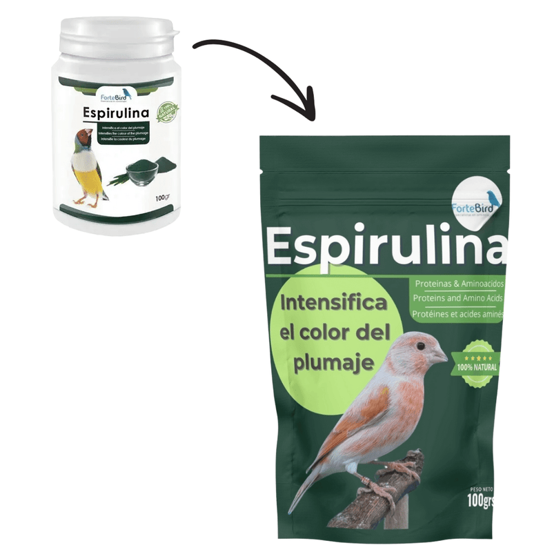 ForteBird Espirulina 100g (Spirulina) - New York Bird Supply