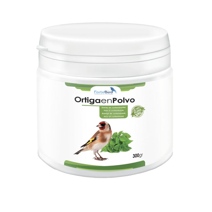 ForteBird Ortiga en Polvo (Nettle Powder) 300 g - New York Bird Supply