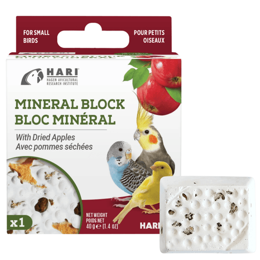 Hagen Hari Mineral Block with Dried Apples 40g - New York Bird Supply