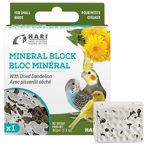 Hagen Hari Mineral Block with Dried Dandelion 40g - New York Bird Supply