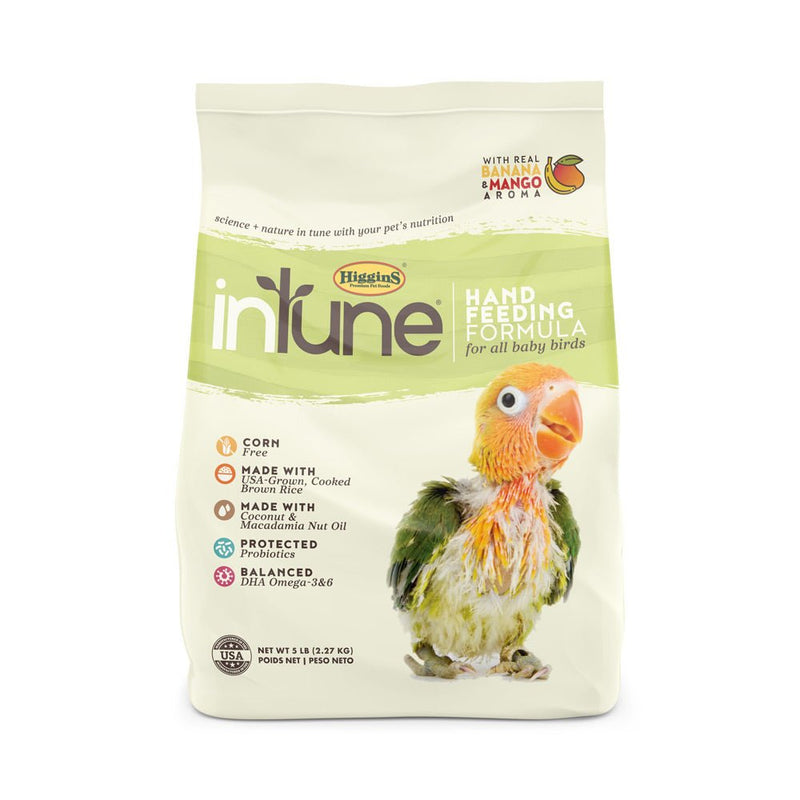 Higgins InTune Handfeeding Formula 5lb - New York Bird Supply