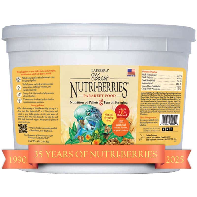 Lafeber Classic Nutri - Berries Parakeet - New York Bird Supply