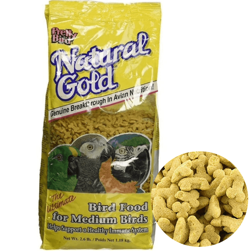 Pretty Bird Natural Gold Medium - New York Bird Supply