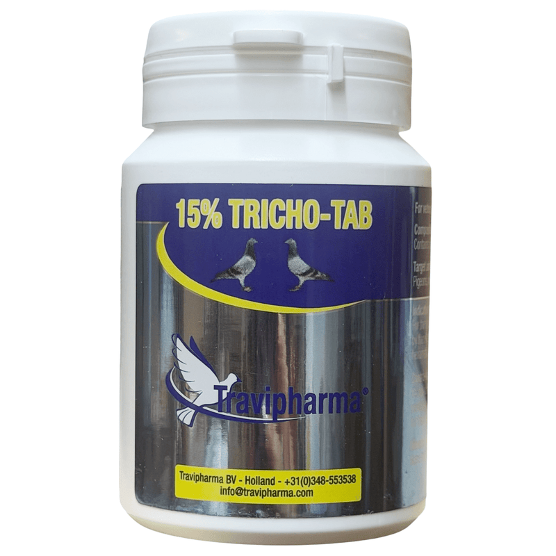 Travipharma 15% Tricho-Tab 100 count - New York Bird Supply