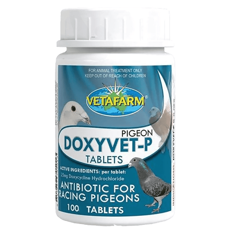 Vetafarm Pigeon Doxyvet - P 100 Tablets - New York Bird Supply