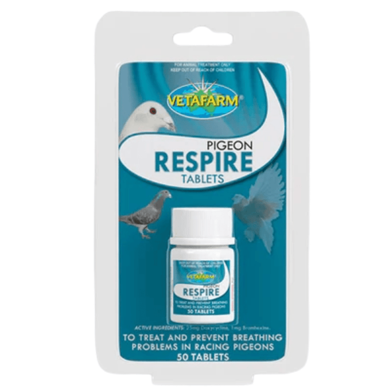Vetafarm Pigeon Respire Tablets 50 Tablets - New York Bird Supply