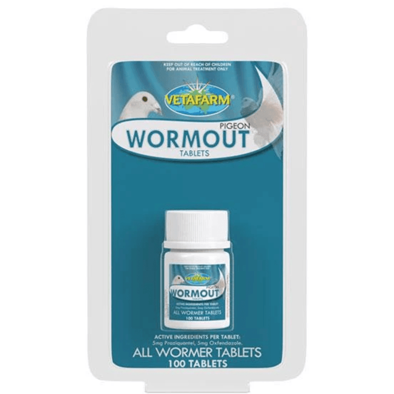 Vetafarm Pigeon Wormout Tablets 100 Tablets - New York Bird Supply