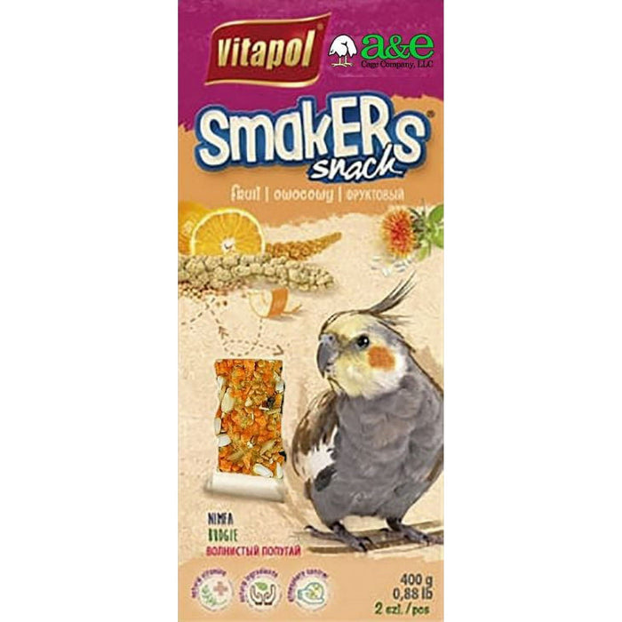 Vitapol Smakers Cockatiel Twin Pack - Orange - New York Bird Supply