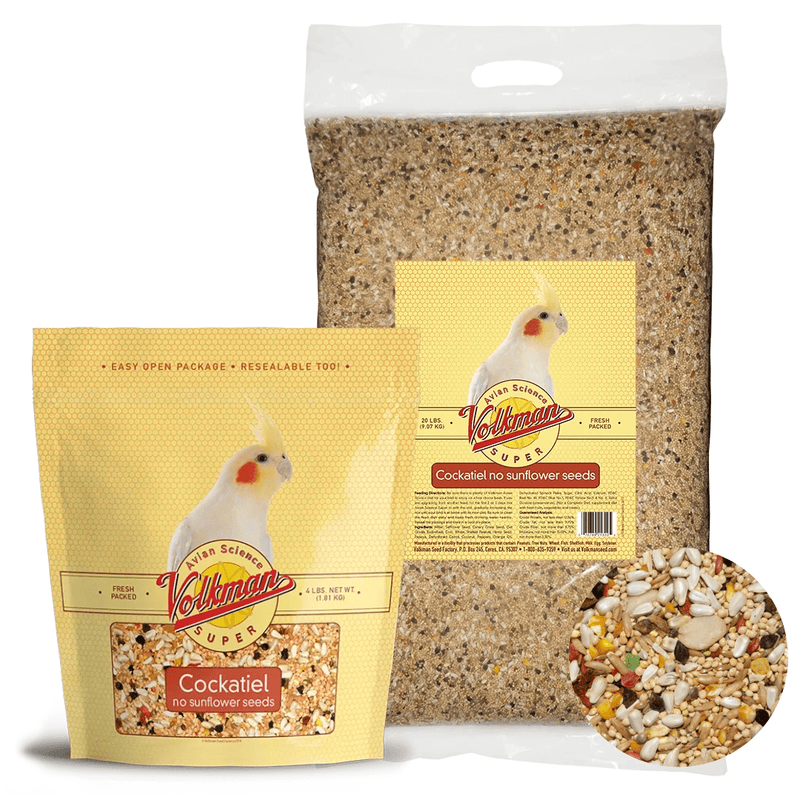 Volkman Avian Science Cockatiel (No Sunflower) - New York Bird Supply