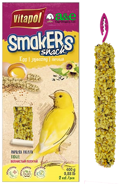 Vitapol Smakers Treat Stick Canary Twin Pack - Egg - New York Bird Supply