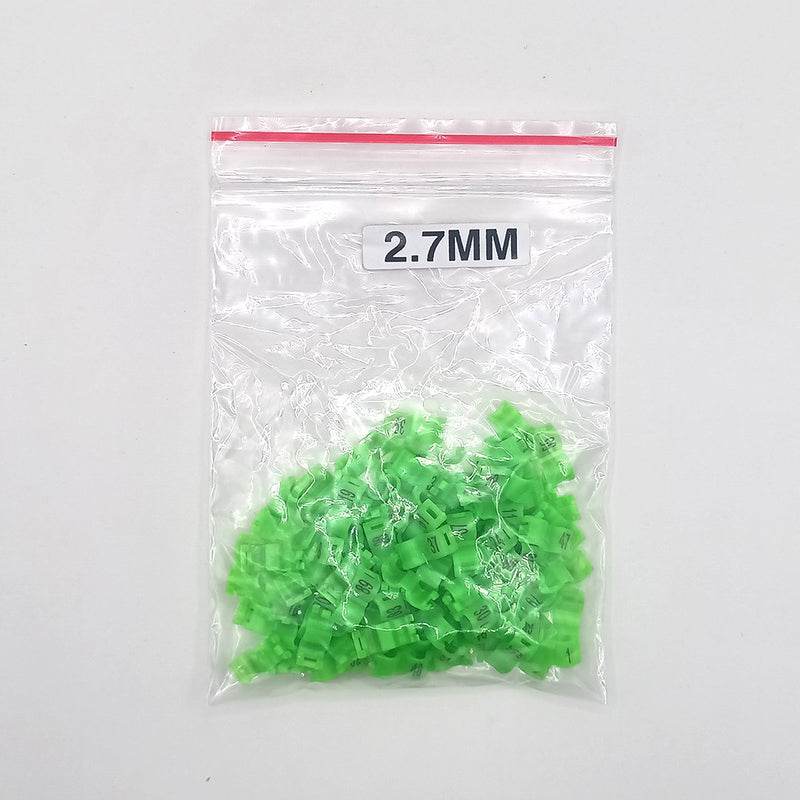 2GR Color Leg Bands 2.7mm - New York Bird Supply