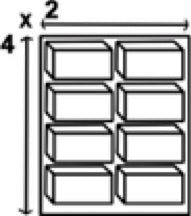 2GR Double Structure For Drawer's System 2x4 Art. 347 - New York Bird Supply