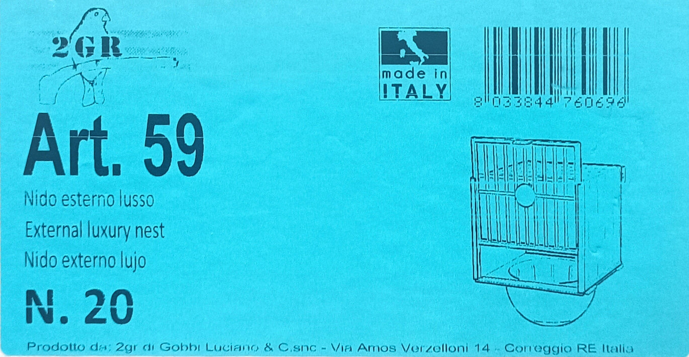 2GR External Luxury Nest Art. 59 - New York Bird Supply