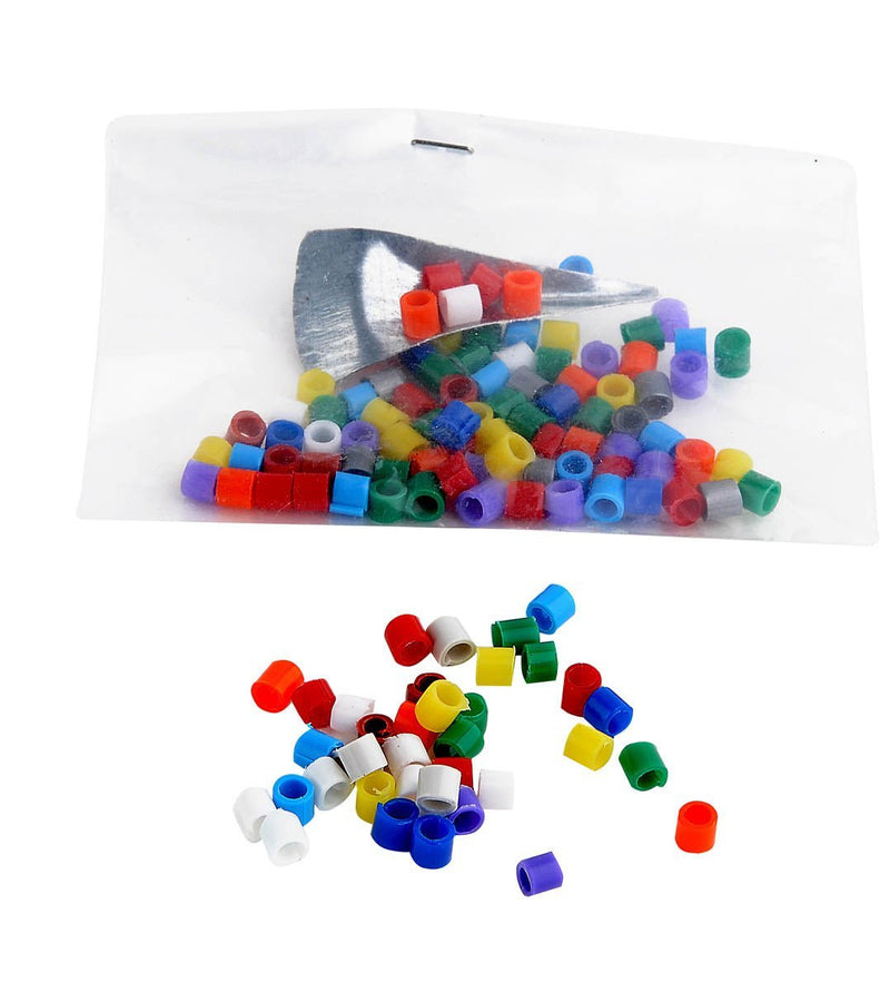 2GR Multicolored Plastic Rings d. 3mm Art. 306/MIX - New York Bird Supply