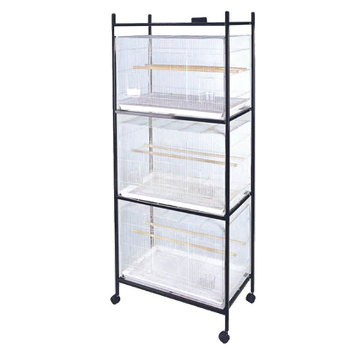 A&E Cage Stand- 4 Tier Black Stand for Flight Cages - New York Bird Supply