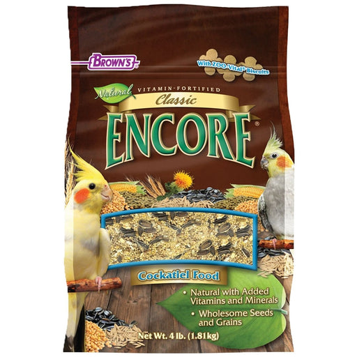 Brown's Encore Classic Natural Cockatiel - New York Bird Supply