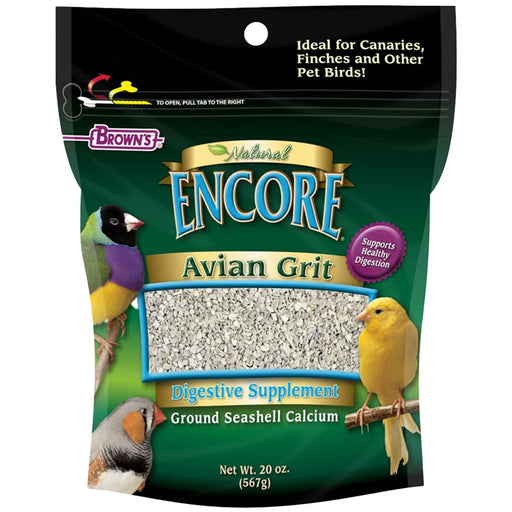 Brown's Encore Natural Avian Grit Digestive Supplement Canaries and Finch - New York Bird Supply