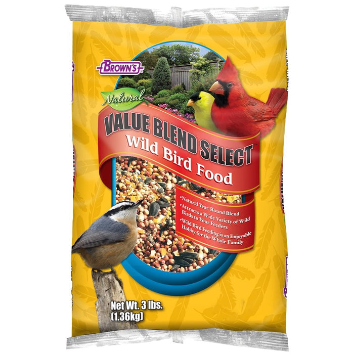 Brown's Natural Value Blend Select Wild Bird Food - New York Bird Supply