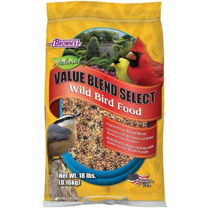 Brown's Natural Value Blend Select Wild Bird Food - New York Bird Supply
