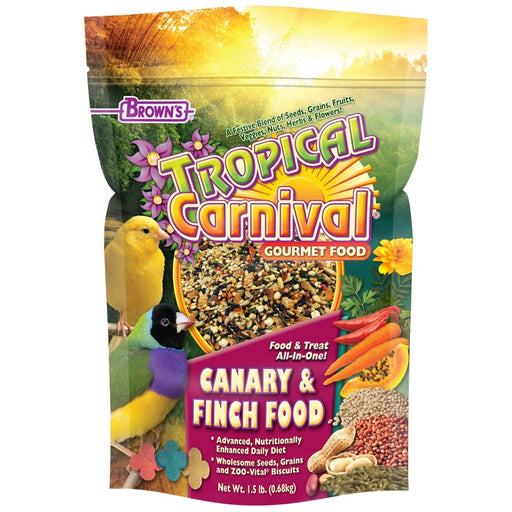 Brown's Tropical Carnival Gourmet Food Canary & Finch Food - New York Bird Supply