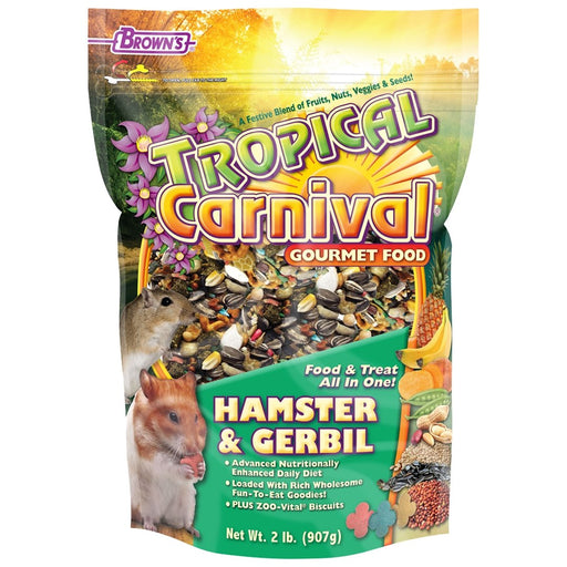 Brown's Tropical Carnival Gourmet Food Hamster & Gerbil - New York Bird Supply