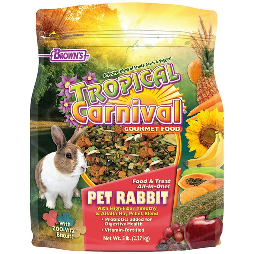 Brown's Tropical Carnival Gourmet Food Pet Rabbit Food - New York Bird Supply