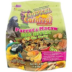 Brown's Tropical Carnival Natural Gourmet Food Parrot & Macaw Big Bites! For Big Beaks - New York Bird Supply
