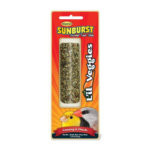 Higgins Sunburst Lil Veggies Gourmet Treat Stick for Canary & Finch - New York Bird Supply