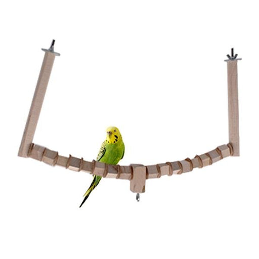 JS56 Double Perch With Toy Hook Small - New York Bird Supply