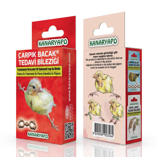Kanaryapo Crooked Leg Treatment Bracelet ( Canary ) - New York Bird Supply