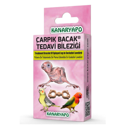 Kanaryapo Crooked Leg Treatment Bracelet (Parrot) - New York Bird Supply