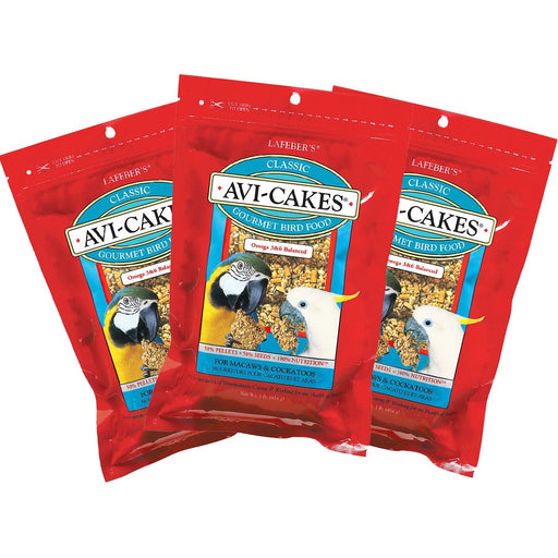 Lafeber Classic Avi-Cakes for Macaws & Cockatoos 1 lb, 3 Pack - New York Bird Supply